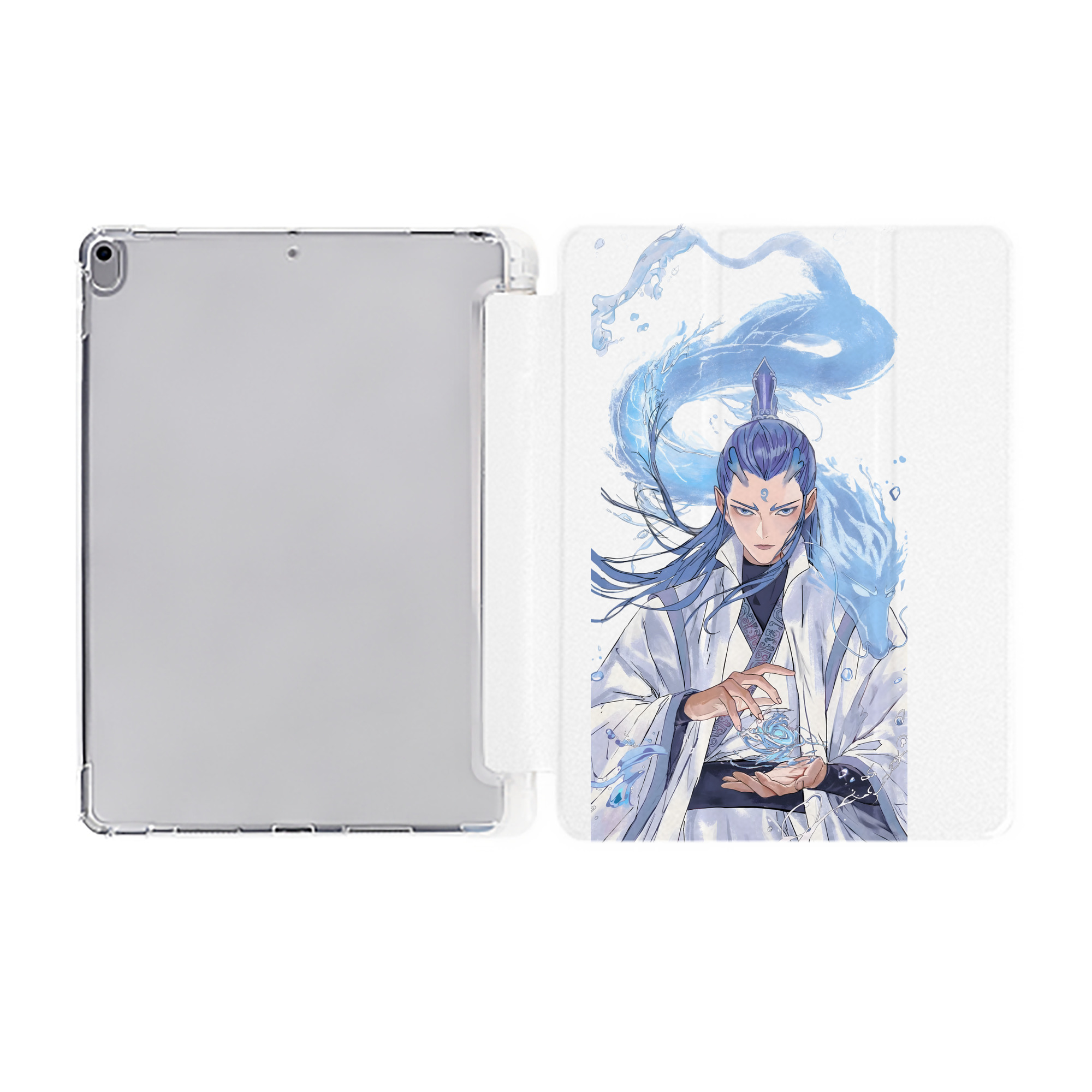 Ne Zha 2 ナタ 魔童の大暴れ IPad ケース ペン収納付き 三つ折りスタンド PUレザー×シリコン 対応機種9.5/10.5/10.9インチ
